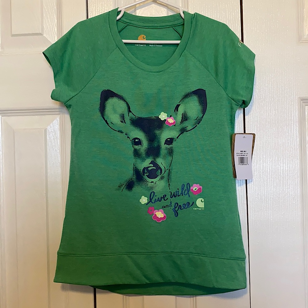 NEW Girls Carhartt Force Deer Top XS 7